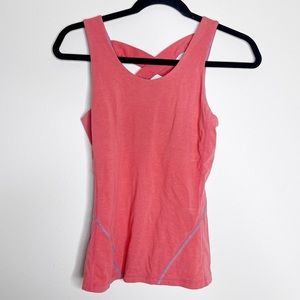 Ibex | Women’s Merino Wool Tank w/Built-in Bra | Pink | XS
